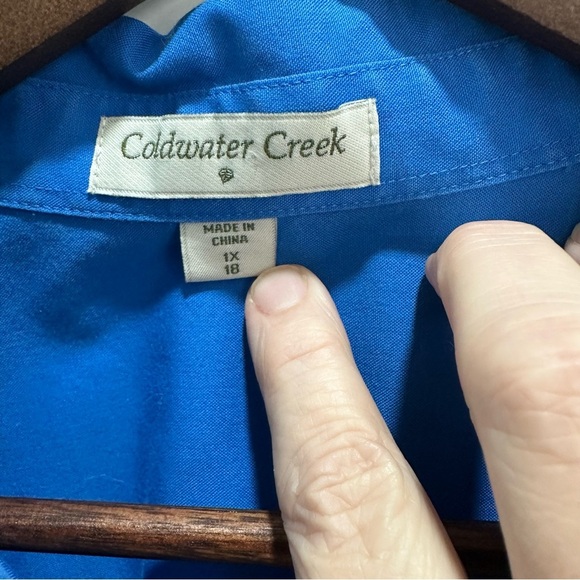Coldwater Creek Royal Blue Top - Picture 3 of 6